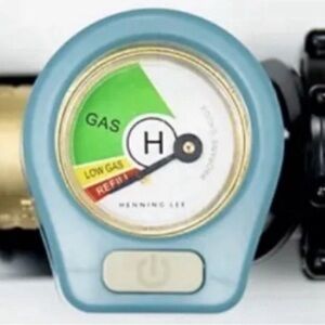 Henning Lee Propane Level Tank Gas Gauge Blue  NEW K63192